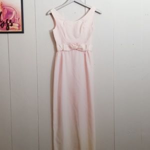 Vintage Pink ILGWU Empire Waist Dress
